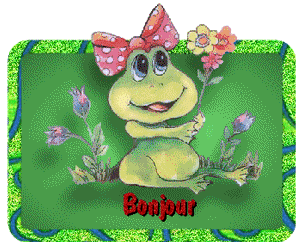 Gif bonjour grenouille